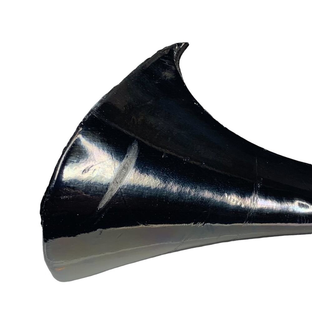 White House Black Market black satin stiletto heels 4.25" Size 8.5 M - Picture 12 of 12